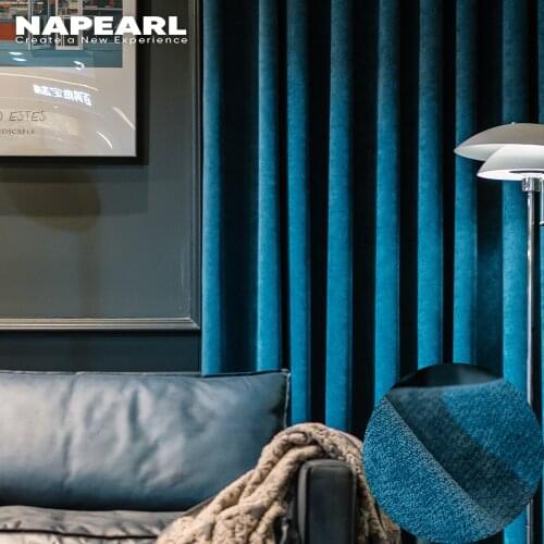 NAPEARL 90% Shading Solid Curtains Full Blackout for Living Room Decorations Bedroom 150x260cm Blinds