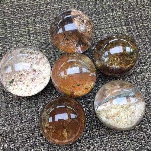 Ghost crystal sphere natural stones and minerals quartz gemstones ball spiritual healing wicca home decor modern