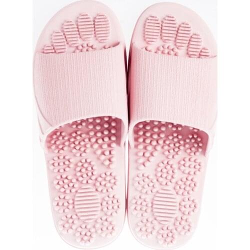 Reflexology Foot Massager Soft Bath Slippers Tension Relief Acupuncture Foot Massage Tools Non-slip Home Slippers Healthy Care