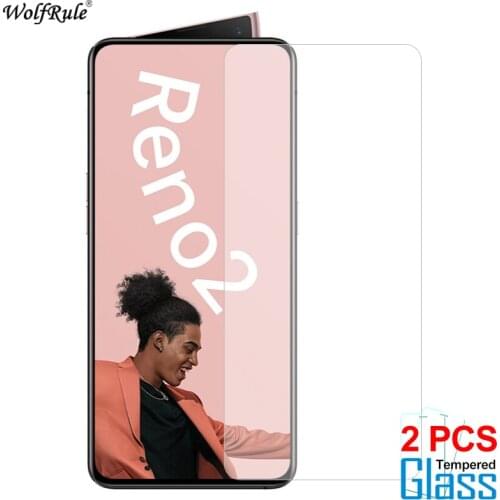 2Pcs Glass For OPPO Reno2 Screen Protector Tempered Glass For OPPO Reno2 Glass Protective Phone Film For OPPO Reno 2 6.5