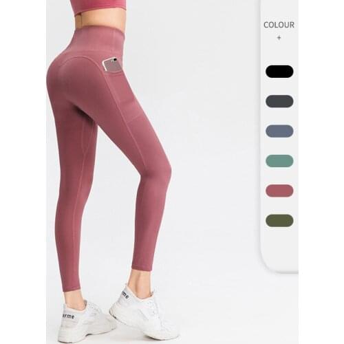 New Women Seamless Fitness Leggings High Waist With Pockets Yoga Leggings Workout Breathable Fitness Clothing Training Pants