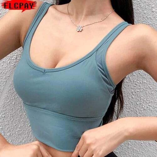 Womens High Impact Beautiful Back Long Bra Shockproof Running Yoga Vest Seamless Fitness Underwear Female Sport Bras