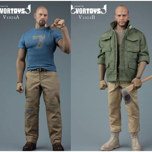 In Stock 1/6 Scale VORTOYS V1024 Mens Tough Guy Tooling Casual Wear Clothes Set Model for 12 inches Action Figure Body
