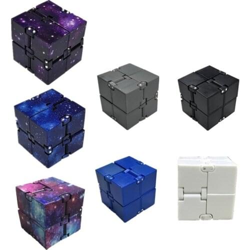 12 Color Creative Infinite Cube Infinity Cube Magic Stress Relief Cube Office Flip Cubic Puzzle Stop Stress Reliever toys