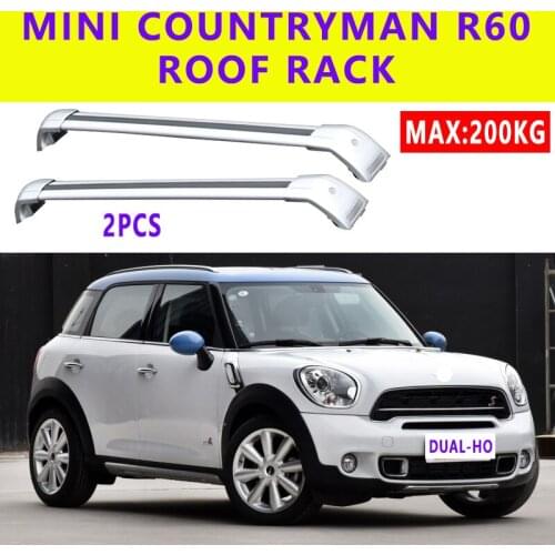 2Pcs Roof Bars for Mini Cooper Countryman R60 4 DOOR 2011-2016 Aluminum Alloy Side Bars Cross Rails Roof Rack Luggage Carrier