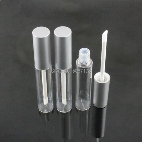 20/30pcs 10ml Lip Cute Bottle Empty Cosmetic Container Tube Travel Gloss Pretty Empty Clear Lip Containers With Black/Silver Cap