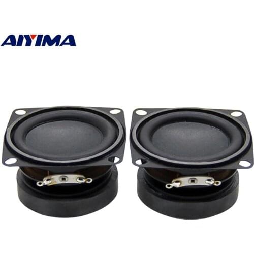 AIYIMA 2Pcs 2 Inch Woofer Mini Portable Audio Speakers 4 Ohm 5W Bass Multimedia Loudspeaker DIY Bluetooth Sound Speaker