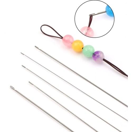 27cm super long stainless steel opened beading needles Crochet Easy Jewelry Making Tools beading pins for beads and pearls 1PCS