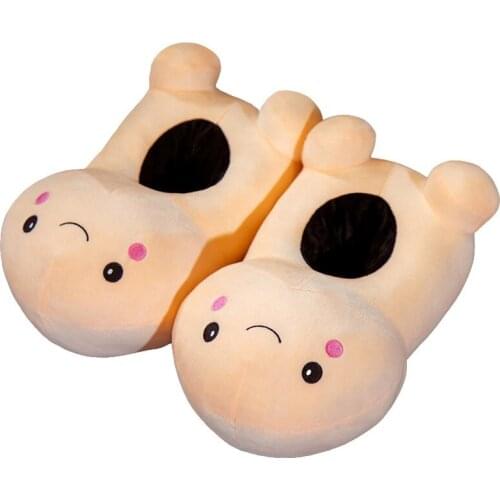 Free size Warm Slippers Creative Penis Home Slippers Funny Flat Shoes Simulation Lovely Penis Slippers Indoor Floor Slippers