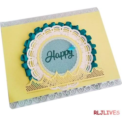 Elegant Doily Metal Cutting Dies Stencils for DIY Scrapbooking Stamp/photo album Decorative Embossing DIY Paper Cards