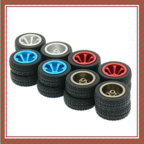 RCAWD Alloy Rim Rally Wheel For Rc Hobby Model Car 1/28 Wltoys K969 K989 P929 Drift Rally Bigfoot Kyosho Mini-Z Mini-Q