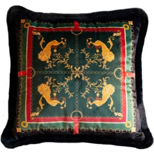 Square Pillowcase And Pillow Inside 450x450 Zippered Baroque Style Velvet Fabric Frilly Models Decorative Sofa Home Cushions