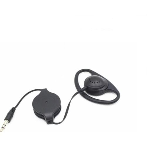 Linhuipad New Super Bass earphone 3.5mm stere sport Retractable Ear hook Earphone for Securlty Guard tour guide conferenc system