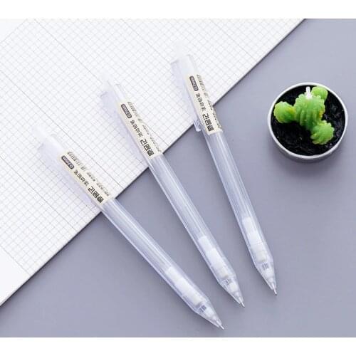 2PCS New Creative Simple Cute Plastic Mechanical Pencil Transparent Automatic Pencils For Kids Korean Stationery