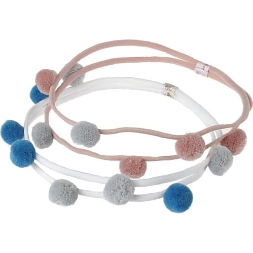 Baby Girl Cute Supreme Headband Bebe Infant White Pink Ball Headbands Girls Hair Band Accessories Headwear Photography Props