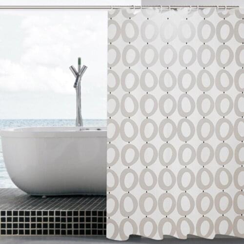 Simple Waterproof Shower Curtains Decor Endless Mildewproof Peva for bathroom with Hooks Eco-friendly Home Supply