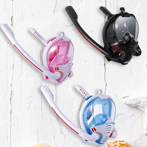 Underwater Scuba Snorkeling Anti Fog Mask Diving Face Cover Double Tube Swimming Face Protector