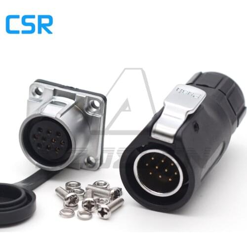 XHP20 series, 10 pin waterproof connector Male and Female plug & socket, Automotive charging connector