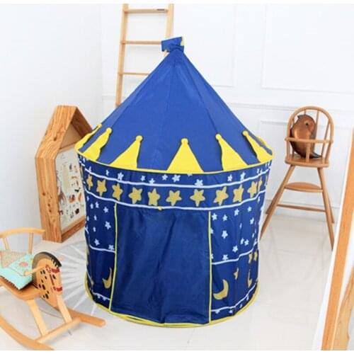 Foldable Children Beach Tent Baby Toy Play Game House Kids Prince Castle Indoor Outdoor Toys Tents
