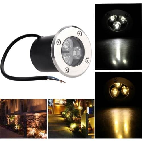 LED Underground light 3W Waterproof Floor Lamp Outdoor Ground Spot Landscape Garden Path Buried Yard 85-265V New