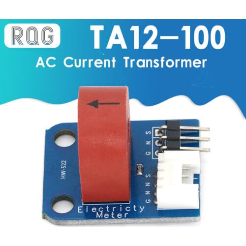 TA12-100 AC current transformer current sensor module 0-5A 3p/ 4p interface transmitte