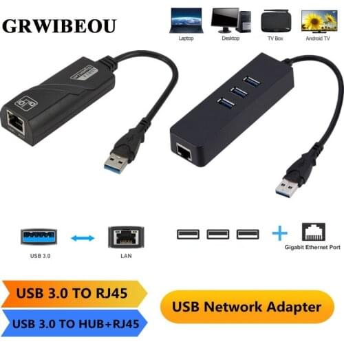 USB 3.0 TO USB Rj45 Lan Ethernet Adapter Network Card to RJ45 Lan Ethernet Adapter for Windows 10 Macbook Xiaomi Mi PC