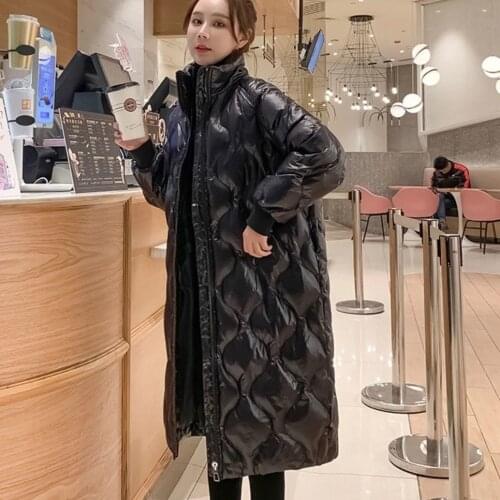 Woman Jacket Parkas Coat Down Cotton-Padded Coat Womens Winter Coat Plus Size Loose Long Cotton-Padded Coat Veste Femme