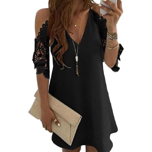 Plus Size Dresses For Women 2021 New Spring/Summer Sexy V Neck Pineapple Floral Print Cold Shoulder Lace A Line Beach Dress