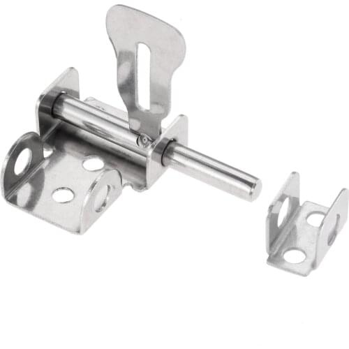 1Pc Anti-theft Durable Staple Stainless Steel Slide Bolts Hasps Door Hardware Door Latch Gate Trumpet Home Safety Practical Lock