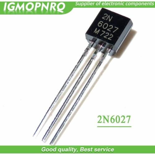 10PCS 2N6027 6027 TO-92 Programmable single junction transistor New Original
