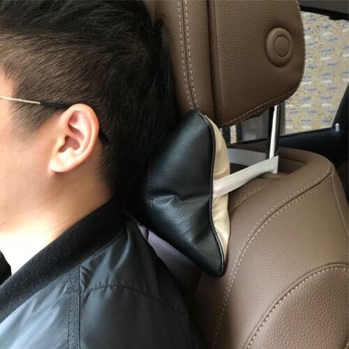 2pcs Car neck pillows universal headrest case for Ford Focus Fusion Escort Kuga Ecosport Fiesta Falcon Mondeo Taurus EVEREST