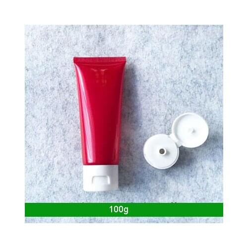 300pcs 100g 100ml High Class Empty Red Eye Cream Storage Tube, Cosmetic Soft Hose Containers,Squeeze Skin Care Cream Soft Tube
