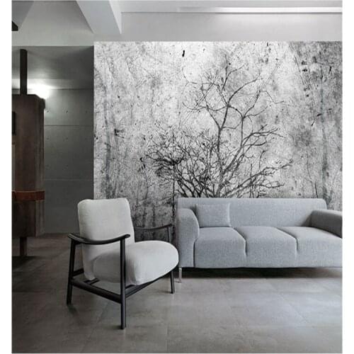 Custom 3D oil painting mural retro cement masonry stone wallpaper business home background wallpaper