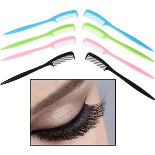 5pcs Plastic Eyebrow Eyelashes Eye Brow Extension Brush Eyebrow Comb Cosmetic Makeup Tools Type Random For Salon Home Use New