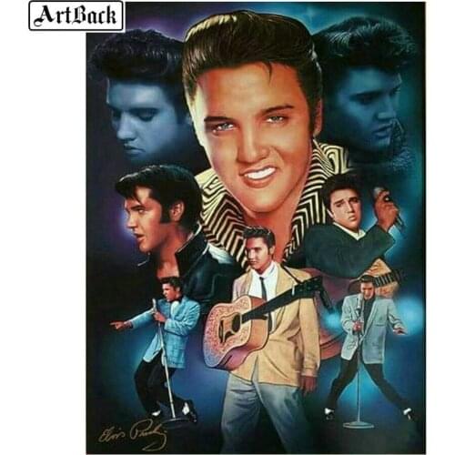 ArtBack 5d diy diamond painting Elvis Presley full drill square diamond embroidery 3d round diamond mosaic Elvis home decoration