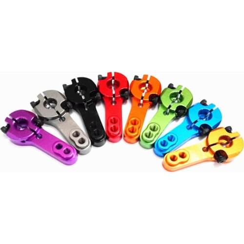 Aluminum 25T Servo Horn Arms 25 Teeth Spline M3 Clamp Steering for Futaba Savox Power HD Motors Sakura D4 RC Car Robot Parts