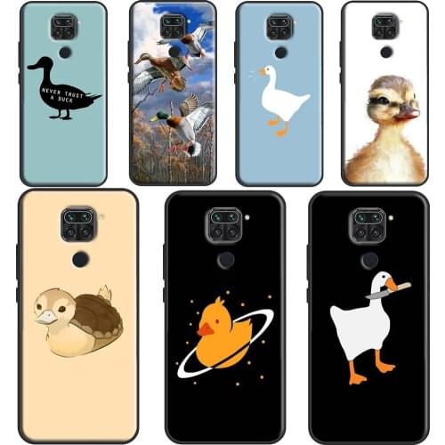 Cute Cartoon Duck Case For Xiaomi Redmi Note 10 Pro 9S 8T Note 8 Pro Note 9 Pro K40 7 8 9 A 9C 9T Back Cover