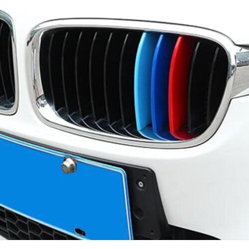 For BMW X1 F48 2016 2017 2018 ABS Plastic Car Head Grille Fence Decoration strip cover trim auto accessories styling 2pcs