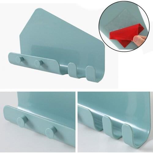 Home Phone Tablet Stand Wall Mount Traceless Hook Hanger Storage Rack Holder