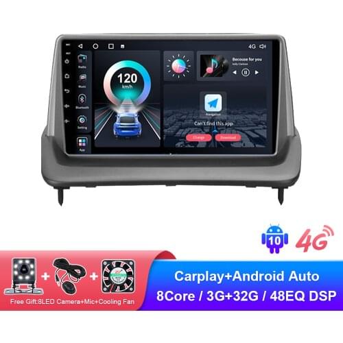 Car Radio for Volvo S40 C30 C70 2004-2013 Multimedia Player Stereo Android Auto Carplay GPS Navigation Bluetooth Microphone 2din