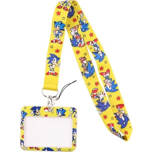 JF668 Cute Animal Lanyard Card Holder Employee Name ID Card Cover Work Certificate Identity Badge ID Business Case