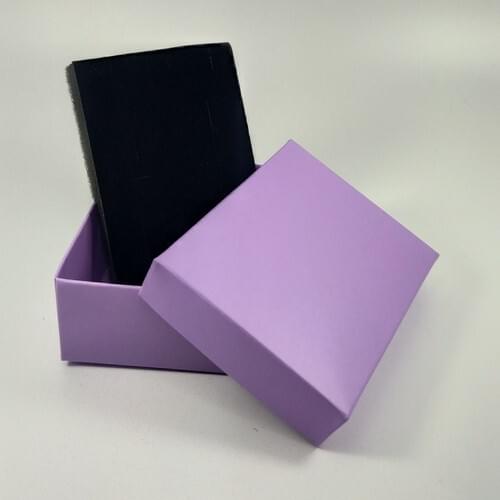 Ozer Box Lilac Cardboard Necklace & Mini Set Box (In-House Sponge) 24'lü Package