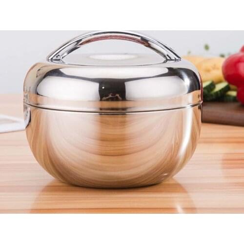 Hot 1300Ml Stainless Steel Lunch Box Food Container Handle Heat Preservation Bowl Portable Picnic Lunch Box