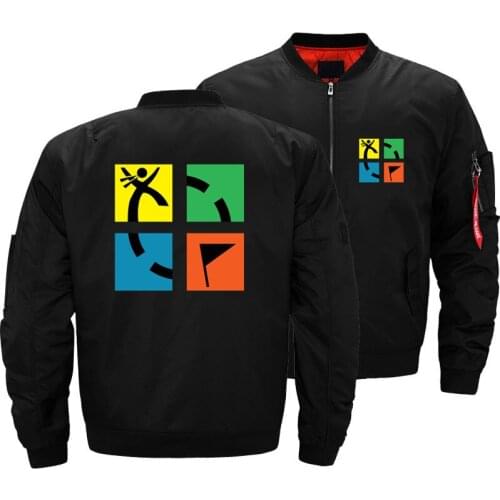Geocaching Geocache Jackets Coats Hombre Bomber Jacket Mens Windbreaker Air Pilot Jackets Men Army Green Military Aviator