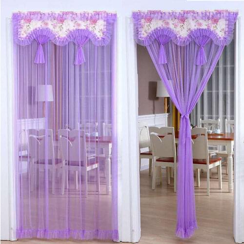 Summer Anti-mosquito Moths Flies Lace Screens Door Screen Bedroom Privacy No Punching Hook Loop Fastener Fashion Home Hot F0417