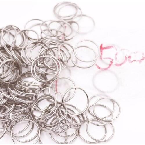 500 PCS 25mm Metal Split Ring Key Chains DIY Crafts Wholesale Lot