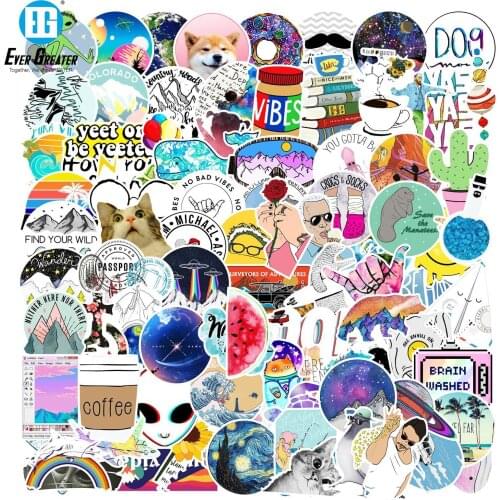 103pcs Not Repeat Graffiti Stickers for Car Styling Motorcycle Bike Laptop Travel Luggage Cool Funny Sticker Bomb JDM Decals