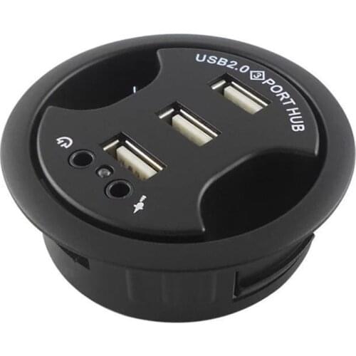 Desktop HUB USB2.0 Hub with Audio Earmark All-In-One Hub 3-Port Hub Audio Device Mark Kefeng