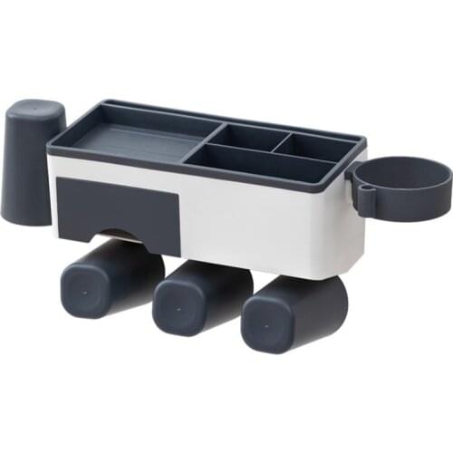 New Punch-free Automatic Toothpaste Dispenser and Bathroom Decoration Accessories Toothbrush Holder Bathroom shelf