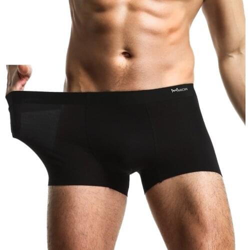 New Mens Boxers Sexy Gay Underwear Modal Seamless Panties For Man Breathable Pouch Underpants Male Cueca Calzoncillo Plus Size